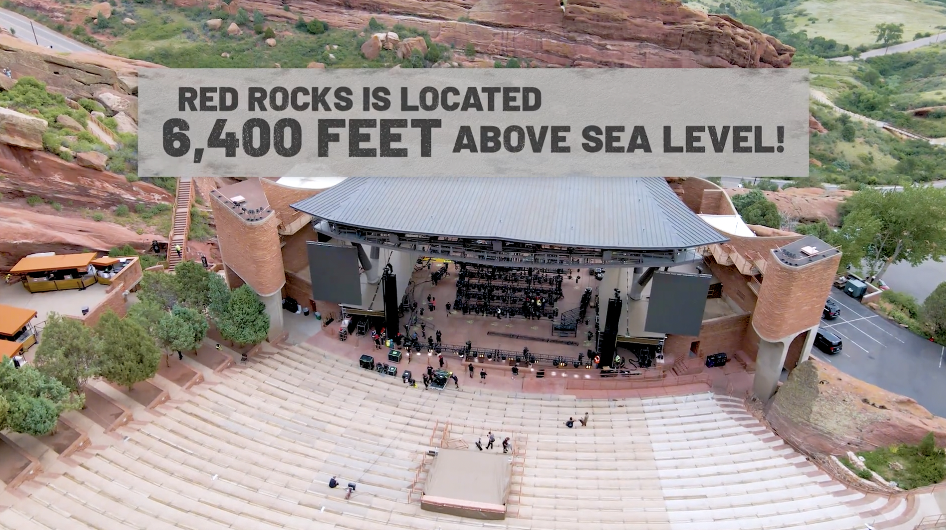 Red Rocks Indoor Red Rocks Amphitheater Load-In Video - Zerosun
